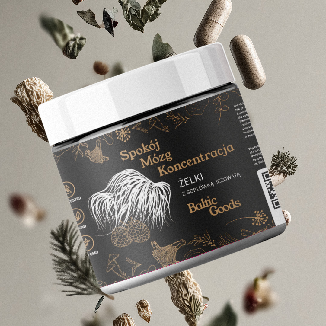 Żelki Lion’s Mane (malinowe)